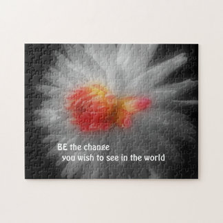 Puzzle Soyez Le Changement Dahlia Flower Inspirational Ci