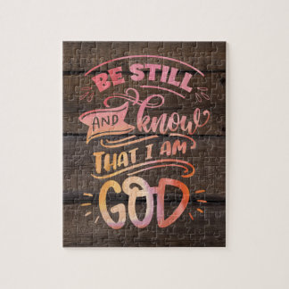 Puzzle Soyez toujours et sachez que je suis Dieu Bible ch