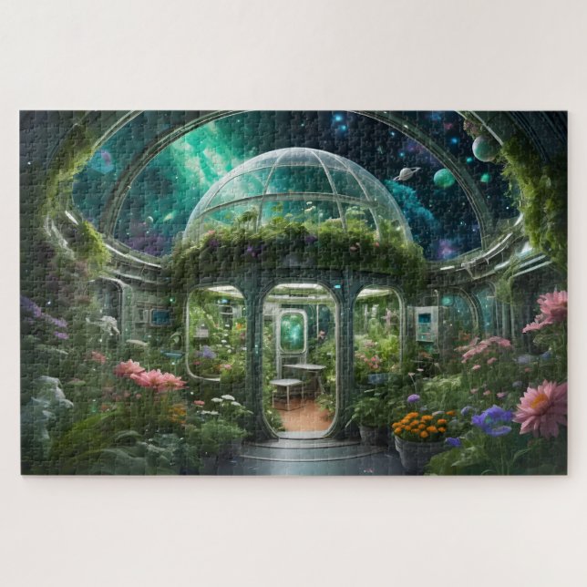 Puzzle Space Station Garden (Horizontal)