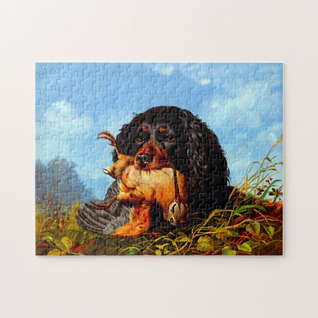 Puzzle Spaniel et Bécasse Arthur Fitzwilliam Tait 1861 (Horizontal)