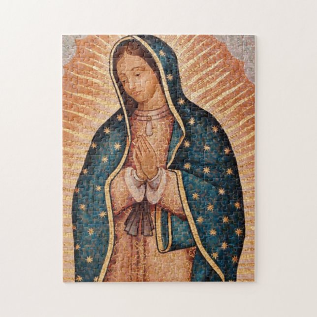 Puzzle Spanish Guadalupe Mary Funeral Prayer Holy (Vertical)