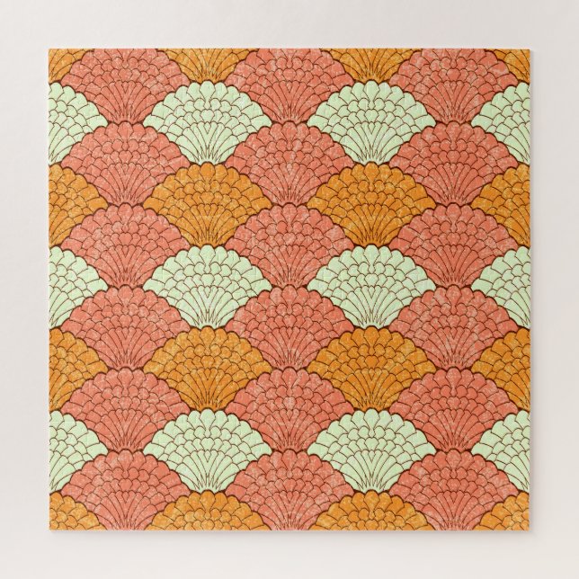 Puzzle Spectacle de coquilles : Motifs de la mer Abstrait (Vertical)