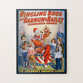 Puzzle Spectacle vintage de clowns