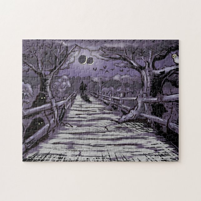 Puzzle Spectres attendant la casse-tête (Horizontal)