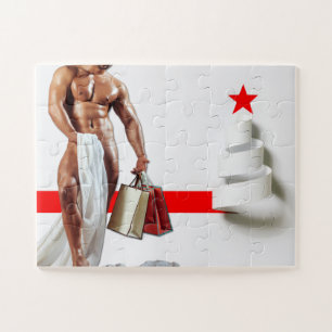 Puzzle Spirale en papier blanc pour achats de Noël de Sli