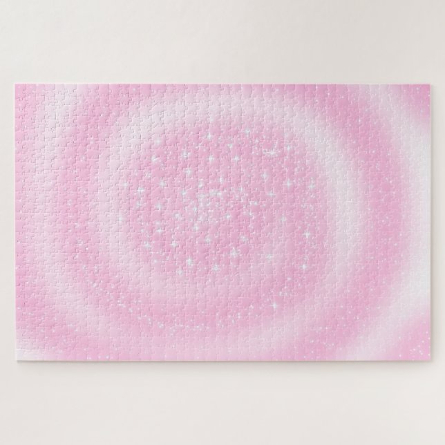 Puzzle Spirale rose pâle (Horizontal)