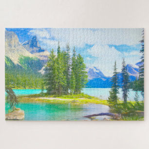 Puzzle Spirit Island Parc national Jasper Canada
