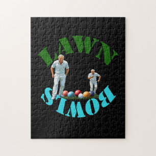 Puzzle Spirit of Lawn Bowls : Bowlers and Bowls