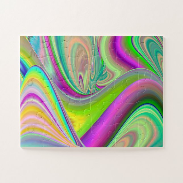 Puzzle Spirit of Summer Breeze, Rainbowart Abstrait 3D (Horizontal)