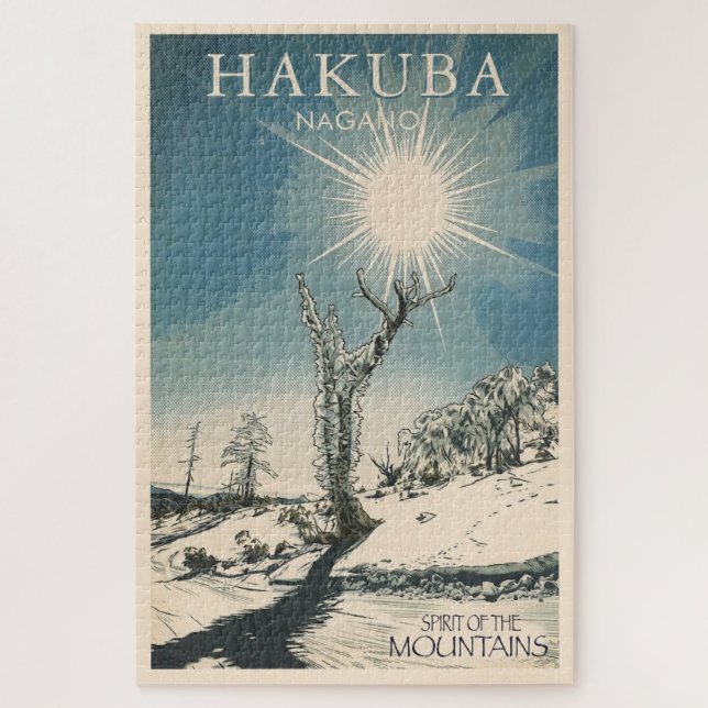 Puzzle spirit of the mountains - HAKUBA Nagano (Vertical)