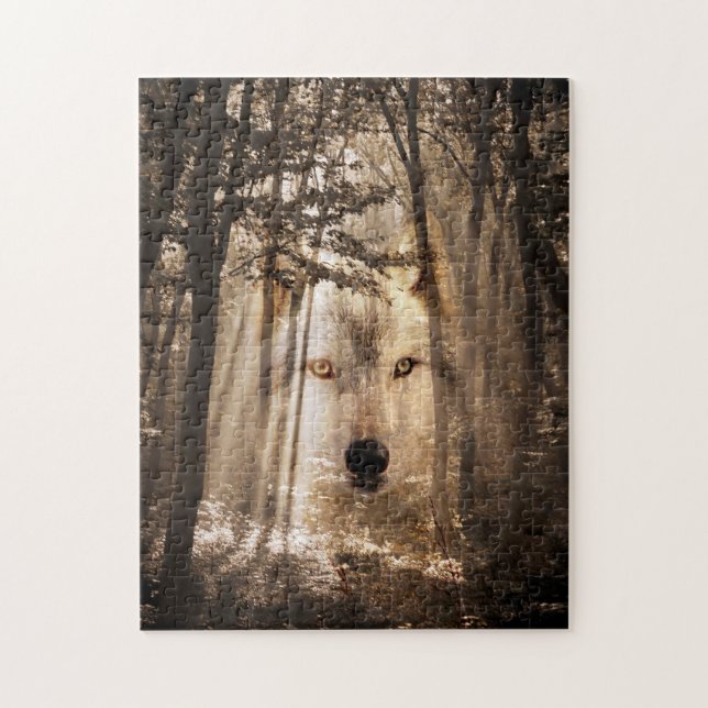Puzzle Spirit Wolf (Vertical)