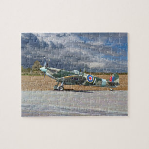Puzzle Spitfire sous des nuages de tempête