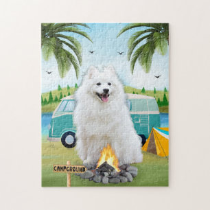 Puzzle Spitz Chien Camping