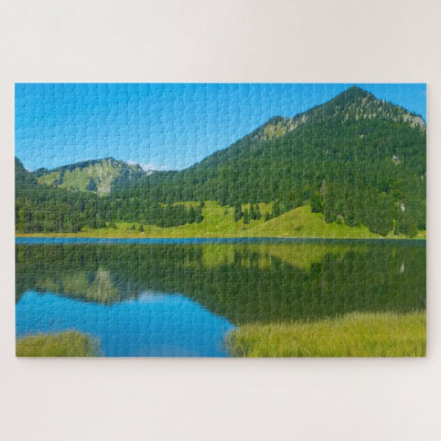 Puzzle Spitzingsee Bavière Allemagne. (Horizontal)