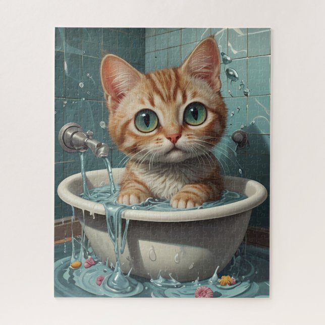 Puzzle Splish Splash, Time for Pet & Funny Animal Bains (Vertical)