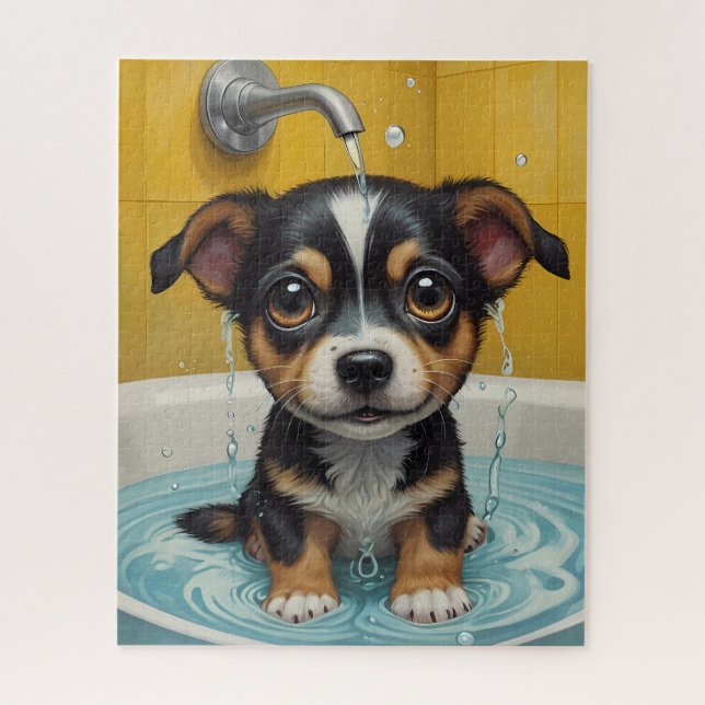 Puzzle Splish Splash, Time for Pet & Funny Animal Bains (Vertical)