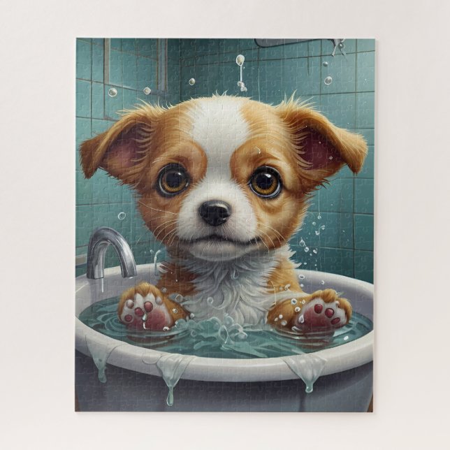 Puzzle Splish Splash, Time for Pet & Funny Animal Bains (Vertical)