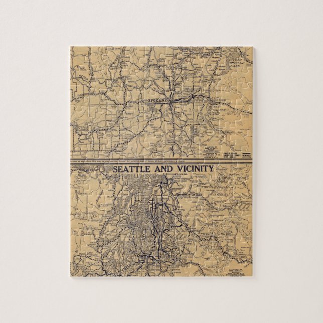 Puzzle Spokane, Seattle (Vertical)