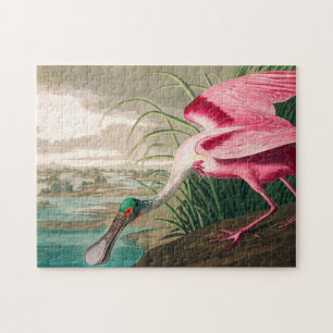 Puzzle Spoonbill sur le roseate par John James Audubon
