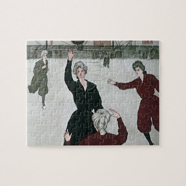 Puzzle Sports Anciens, Joueuses de Basket-ball en Jeu (Horizontal)