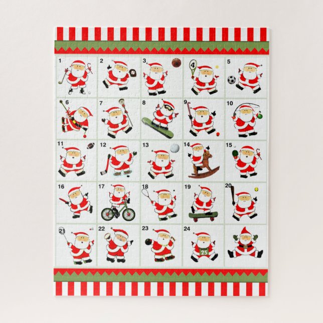 Puzzle Sports de compte à rebours de Noël (Vertical)
