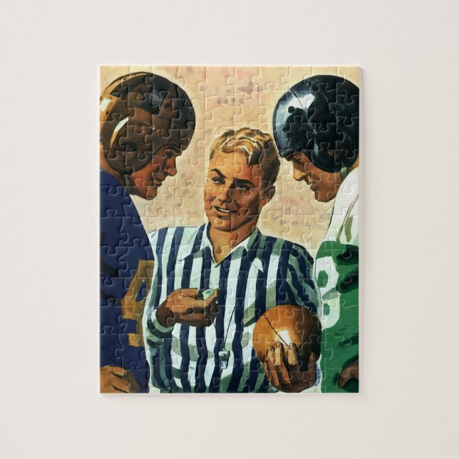 Puzzle Sports vintages, Football Arbitre Coin Toss (Vertical)