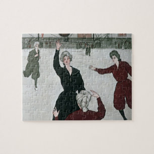 Puzzle Sports vintages, Joueuses de basket-ball féminin e