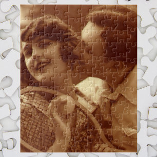 Puzzle Sports vintages Tennis, Amour et Romance