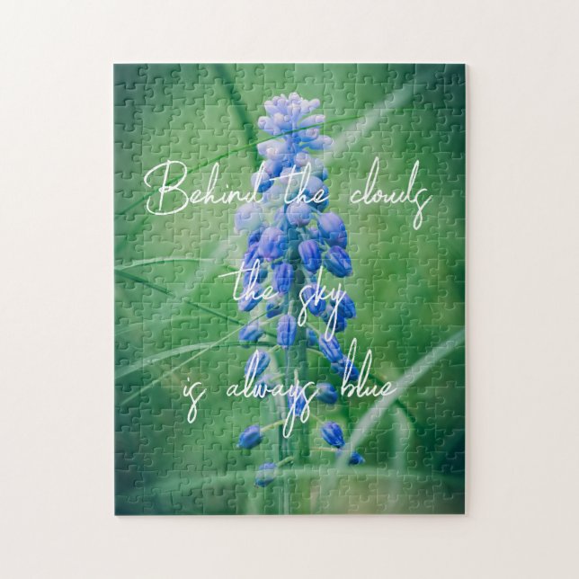 Puzzle Spring Flower (Grape Hyacinth) (Vertical)