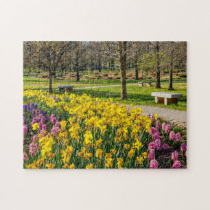 Puzzle Spring Season Flower Garden