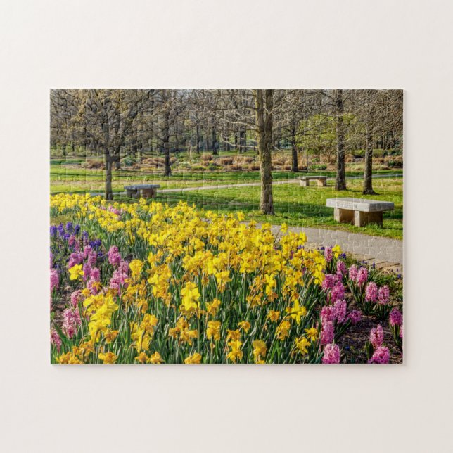 Puzzle Spring Season Flower Garden (Horizontal)