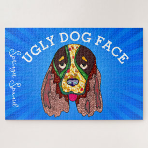 Puzzle Springer Spaniel sale chien visage 1000 pièce