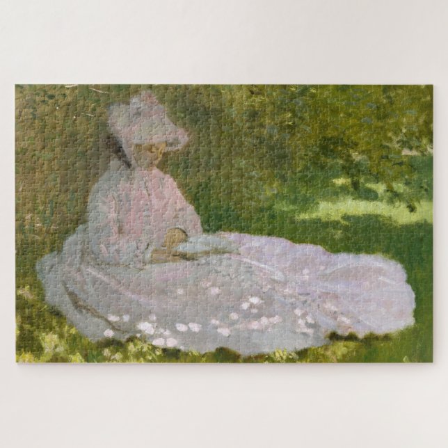 Puzzle Springtime, Impressionist Portrait, Claude Monet (Horizontal)