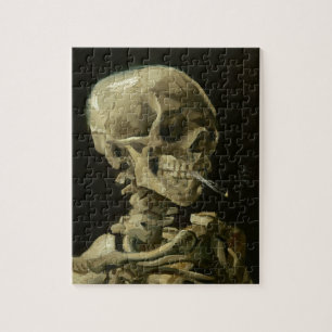 Puzzle Squelette avec cigarette par Van Gogh