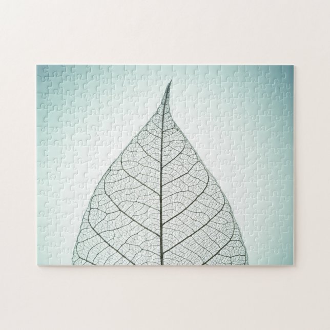 Puzzle Squelette vert de feuille (Horizontal)