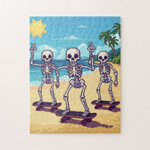 Puzzle Squelettes Cool Sur La Plage Design