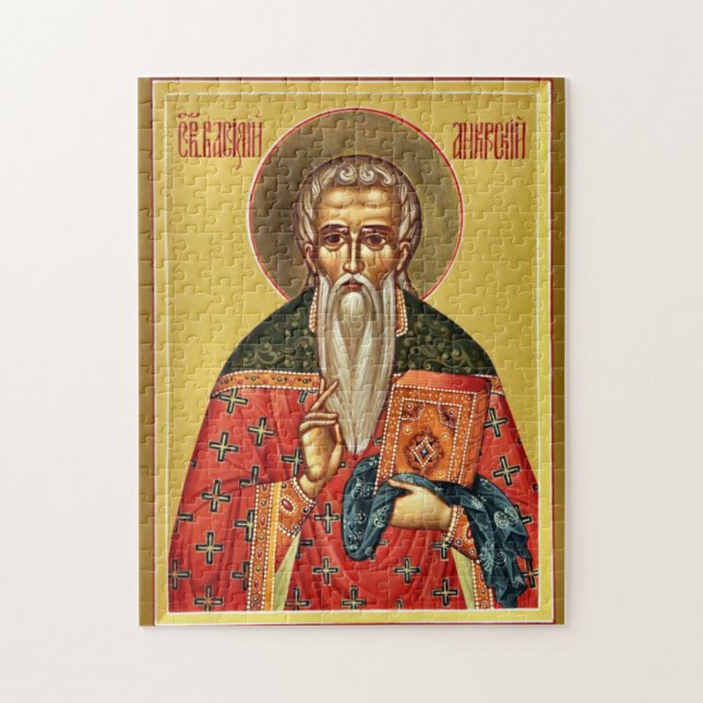 Puzzle St. Basil of Ancyra Orthodox Christian Icon  (Vertical)