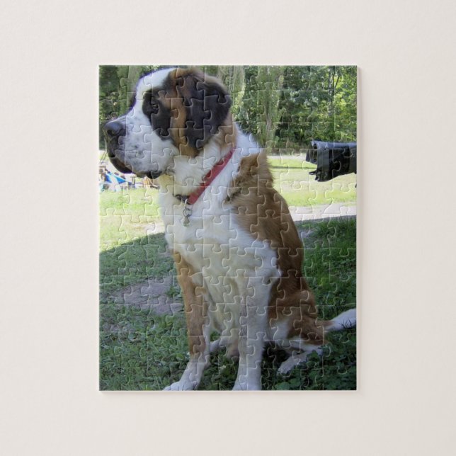 Puzzle st bernard sitting 2 (Vertical)