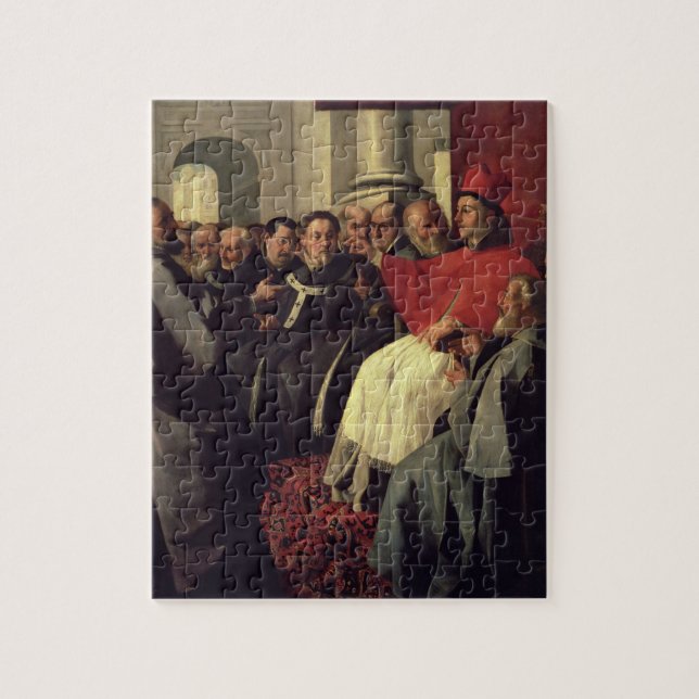 Puzzle St Bonaventure (1221-74) au Conseil de Lyon (Vertical)