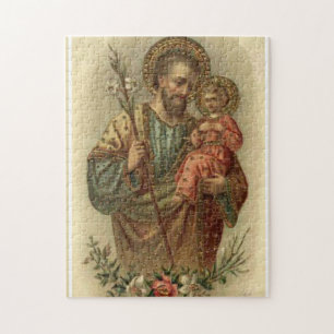 Puzzle St Joseph avec les lis de Jésus de bébé