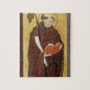 Puzzle St Leonard (huile sur panneau moulu d'or) (paire
