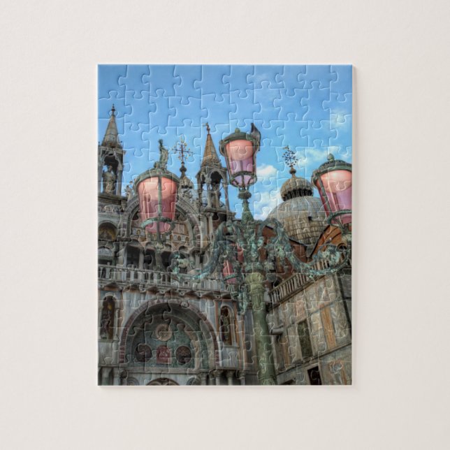 Puzzle St. Marks et lampe, Venise, Italie (Vertical)