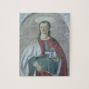 Puzzle St Mary Magdalene, 1466 (fresque) (détail) (voyez