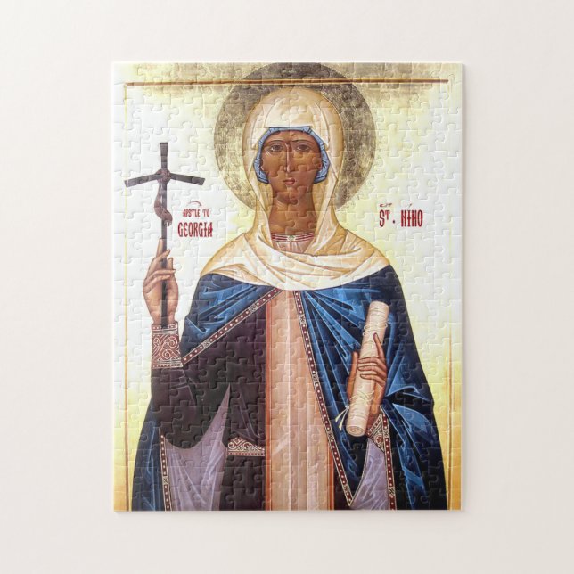 Puzzle St. Nina Equal-to-the-Apostles Orthodox Icon (Vertical)