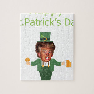 Puzzle st patrick trump leprechaun