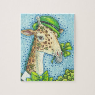 Puzzle St. Patrick's Day IRLANDAIS GIRAFFE & SHAMROCK PUZ