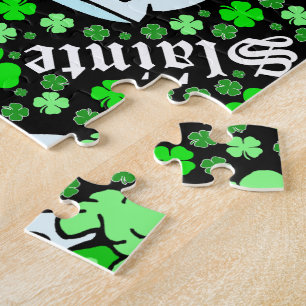 Puzzle St. Patrick's Day Slainte Green Boissons Clovers
