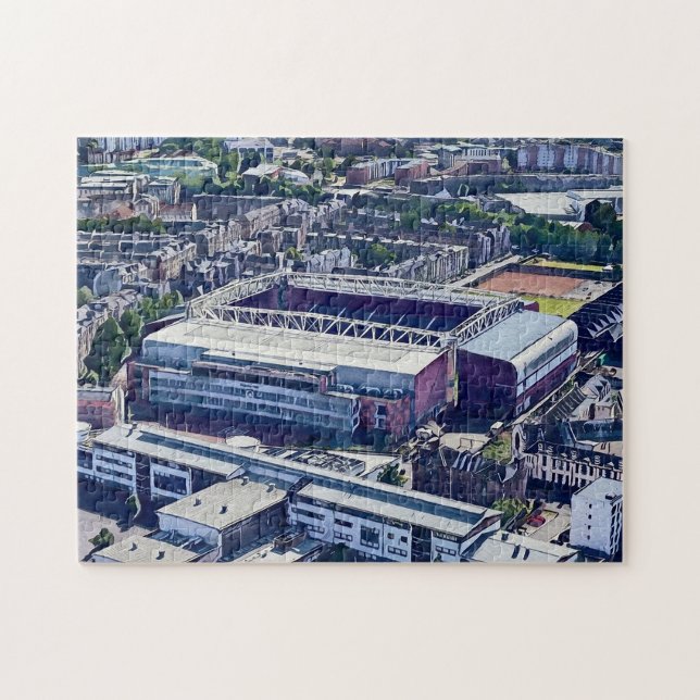 Puzzle Stade de Tynecastle Édimbourg Art Aérien (Horizontal)