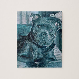 Puzzle Staffie Jigsaw
