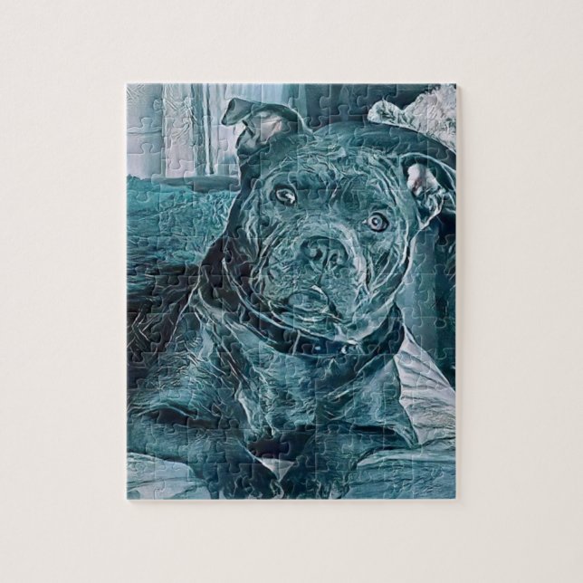 Puzzle Staffie Jigsaw (Vertical)